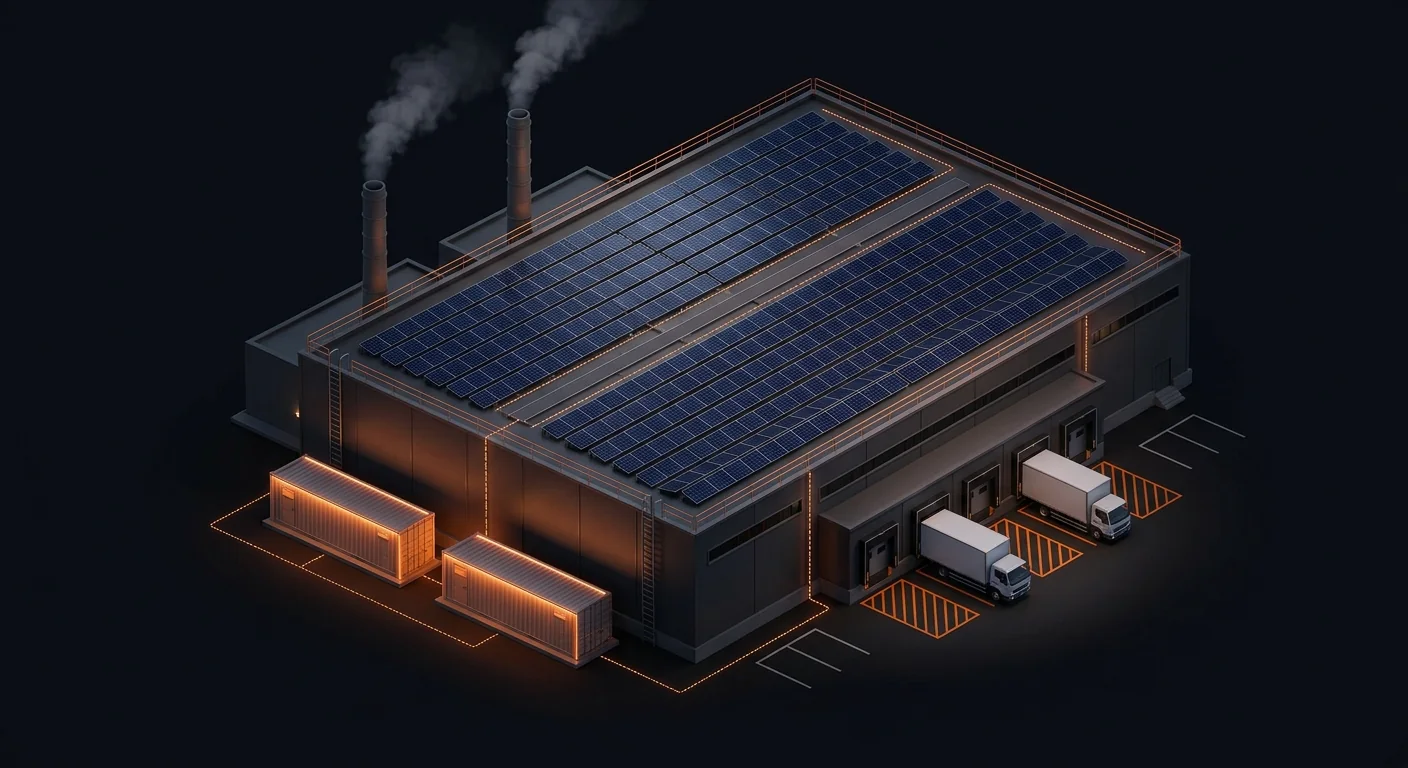 Fig. 01 — Factory rooftop PV + BESS