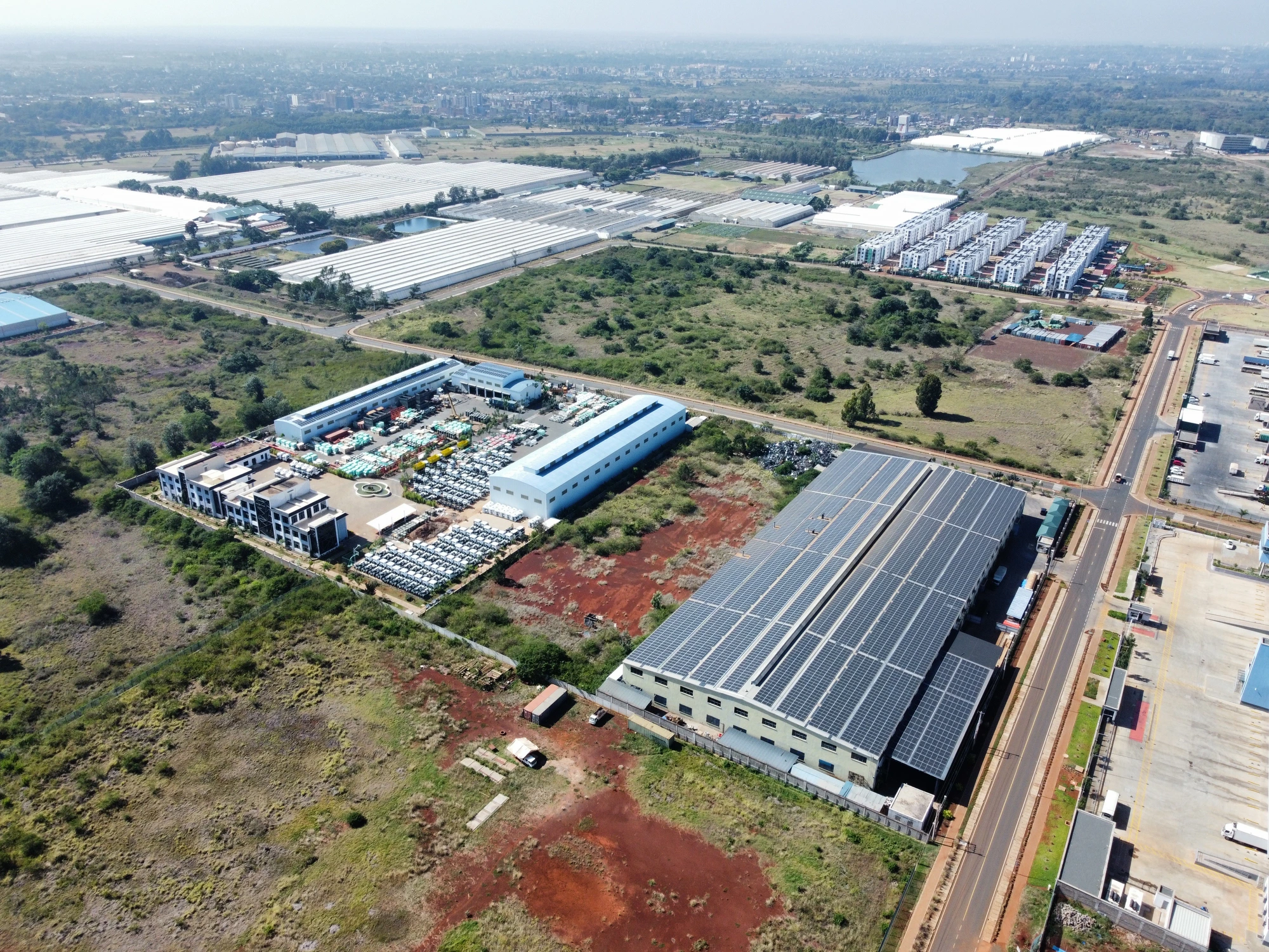 Tatu City SEZ — the solar rooftop within the wider city development